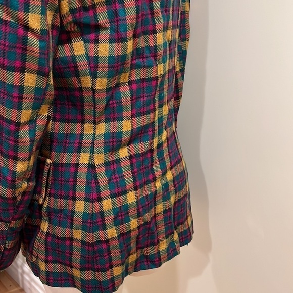⭐️ Vintage Valentino Miss V Plaid Blazer Made in Italy Medium - Picture 6 of 14